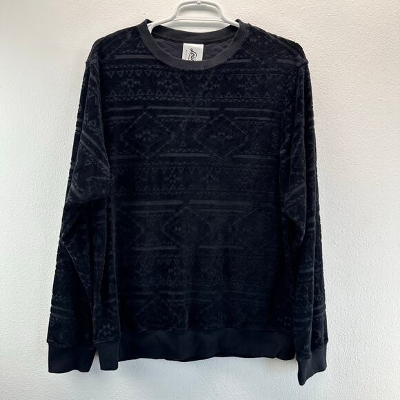 NWT Chubbies The Walk Like I Talk Terry Design Sweatshirt Black Small - Picture 1 of 7